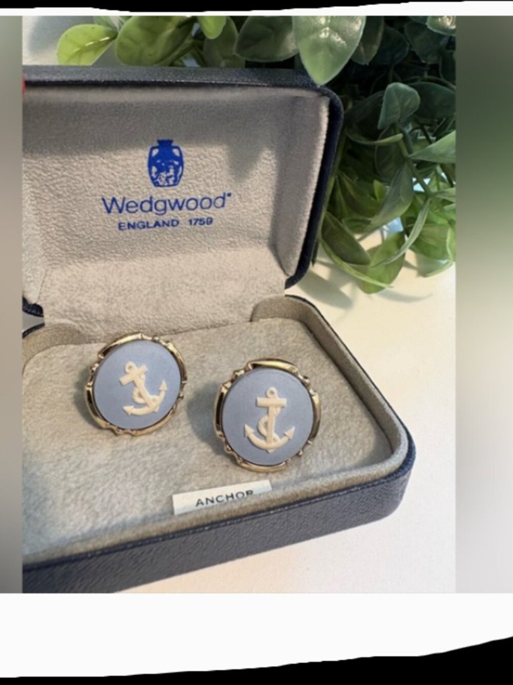 Wedgwood Cufflinks  Vintage with Nautical Theme
